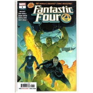 Fantastic Four no 1 Marvel Comic Book With Bonus Digital Edition 2018